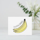 Going Bananas Briefkaart (Staand voorkant)