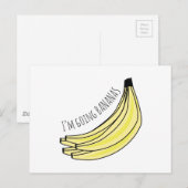 Going Bananas Briefkaart (Voorkant / Achterkant)