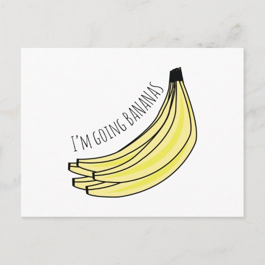 Going Bananas Briefkaart (Voorkant)