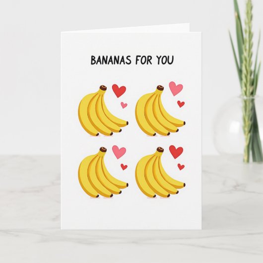 Going Bananas For You Card Kaart (Voorkant)