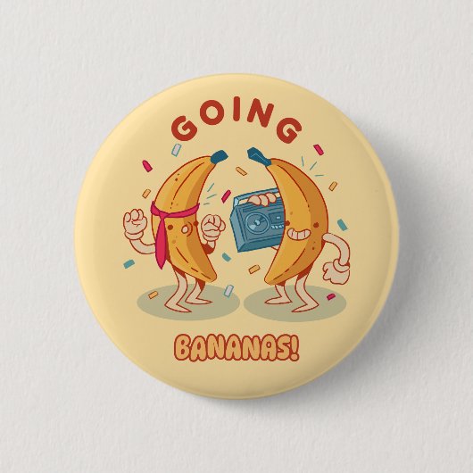 Going Bananas Fun Button (Voorkant)