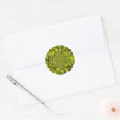 Going Bananen Going Green Kaleidoscoop Patroon Ronde Sticker (Envelop)