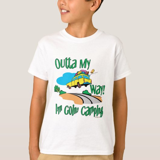 Going Camping T-shirt (Voorkant)