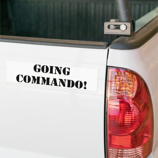 Going Commando Bumpersticker (Op Truck)