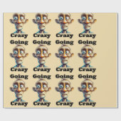 Going Crazy Wrapping Paper Cadeaupapier (Vlak)