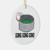 Going Gone Keramisch Ornament (Rechts)