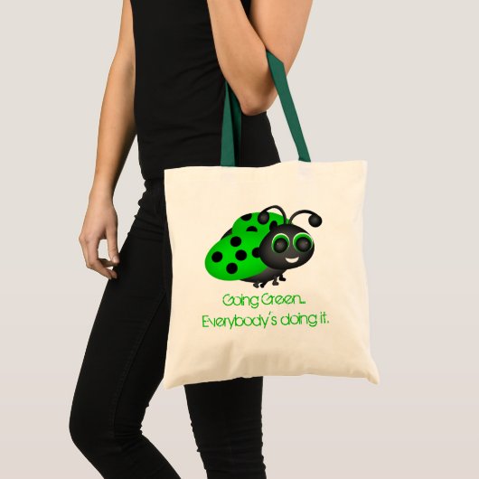 Going Green Ladybug Bag Tote Bag (Voorkant (product))