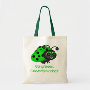 Going Green Ladybug Bag Tote Bag
