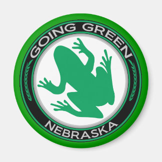 Going Green Nebraska kikker Magneet