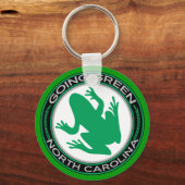Going Green North Carolina Frog Sleutelhanger (Voorkant)