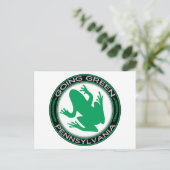 Going Green Pennsylvania Frog Briefkaart (Staand voorkant)