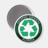 Going Green Recyclen Florida Magneet (Voorkant / Achterkant)