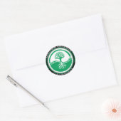 Going Green Tree Californië Ronde Sticker (Envelop)