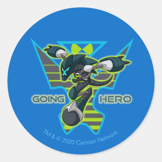 Going Hero - Omni-Kix XLR8 Ronde Sticker (Voorkant)