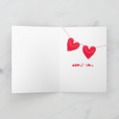 Going Mutts witte puppy valentijn Feestdagen Kaart (Binnen)