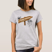 Going Nowhere Wooden Sign Grappig T-shirt (Voorkant)