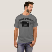 Going Postal | Mannen Dark Grey T-Shirt (Voorkant volledig)