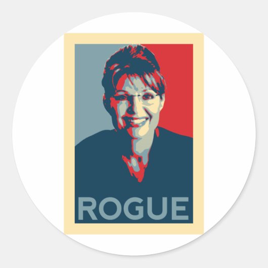 Going Rogue Ronde Sticker (Voorkant)