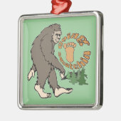 Going Squatchin Metalen Ornament (Links)