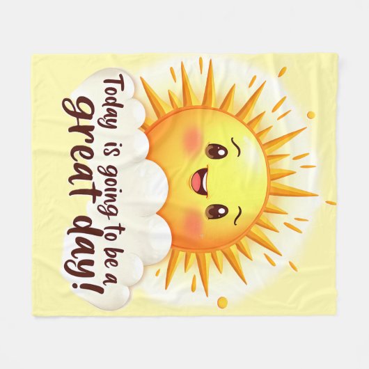 Going to be a Great Day Fleece Deken (Voorkant (Horizontaal))