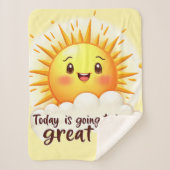 Going to be a Great Day Sherpa Deken (Voorkant)