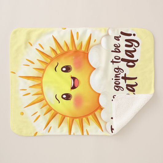 Going to be a Great Day Sherpa Deken (Voorkant (horizontaal))