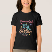 Going To Be Big Sister 2026 Sweet Sibling Reveal Tri-Blend Shirt (Voorkant)