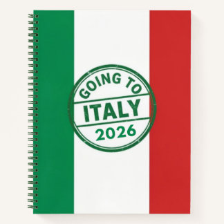 Going to Italy 2026 Notitieboek