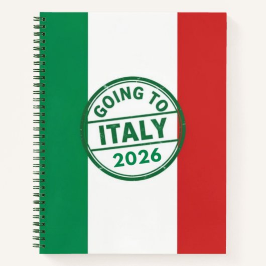 Going to Italy 2026 Notitieboek (Voorkant)
