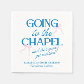 Going to the Chapel Bachelorette Weekend Servet (Voorkant)