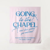 Going to the Chapel Bachelorette Weekend Wandkleed (Voorkant)