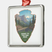 Going To The Sun Road Glacier NP Arrowhead Metalen Ornament (Links)