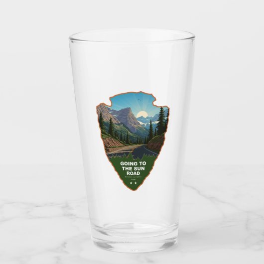 Going To The Sun Road Glacier NP Pijl Glas (Voorkant)