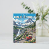 Going-to-the-Sun Road Montana Briefkaart (Staand voorkant)