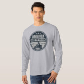 Going-to-the-Sun Road montana motorreis T-shirt (Voorkant volledig)