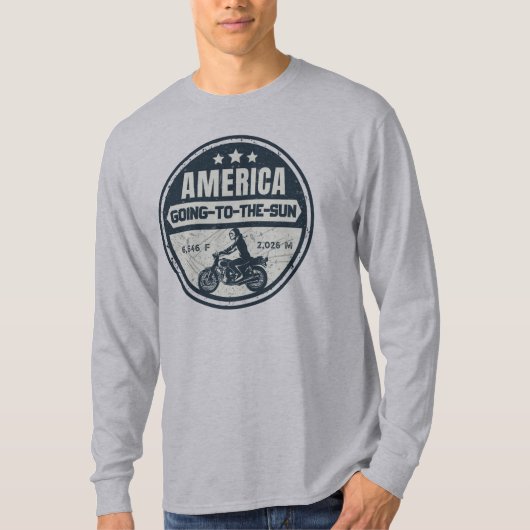 Going-to-the-Sun Road montana motorreis T-shirt (Voorkant)