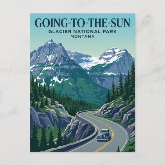 Going-to-the-Sun Road VS Briefkaart (Voorkant)