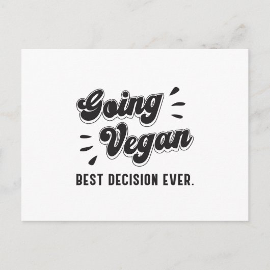 Going Veganisme Groenten Dieren Grappig cadeau Briefkaart (Voorkant)
