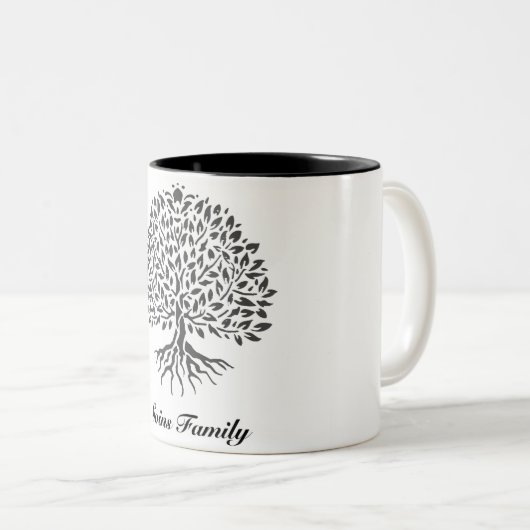 Goins Family Tribute (generiek) Tweekleurige Koffiemok (Voorkant rechts)