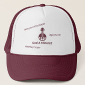 Gojesusgo God een minuut? Trucker Hat Trucker Pet (Voorkant)