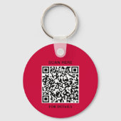 Goji Berry Logo Sleutelhanger met QR-code (Achterkant)