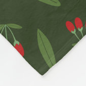 Goji-bessen Fleece Deken (Hoek)