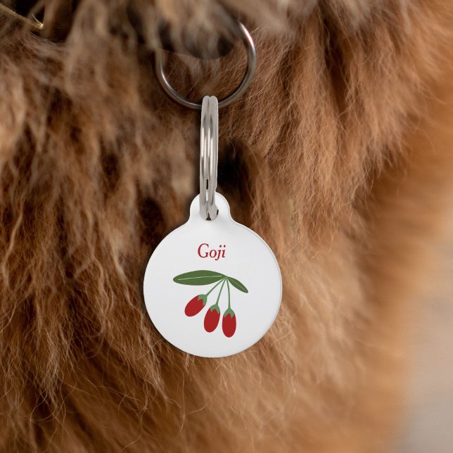 Goji bessen Pet Tag Huisdierpenning (Goji Berries Pet Tag)