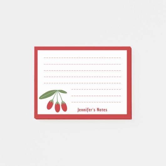 Goji-bessen Post-it® Notes (Voorkant)