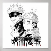 Gojo en Yuji Poster (Voorkant)