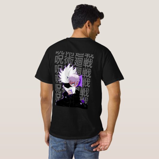Gojo - Jujutsu T-shirt (Achterkant volledig)