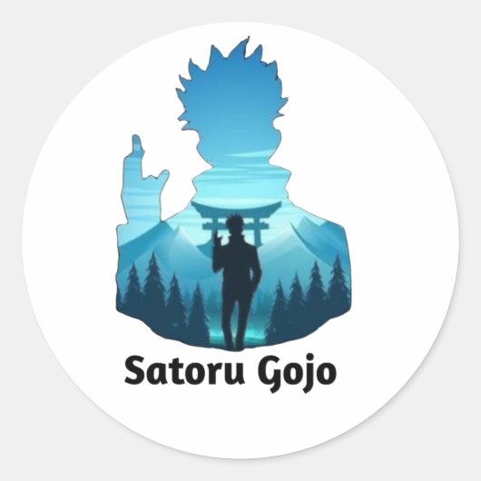 Gojo Satorou sticker (Voorkant)