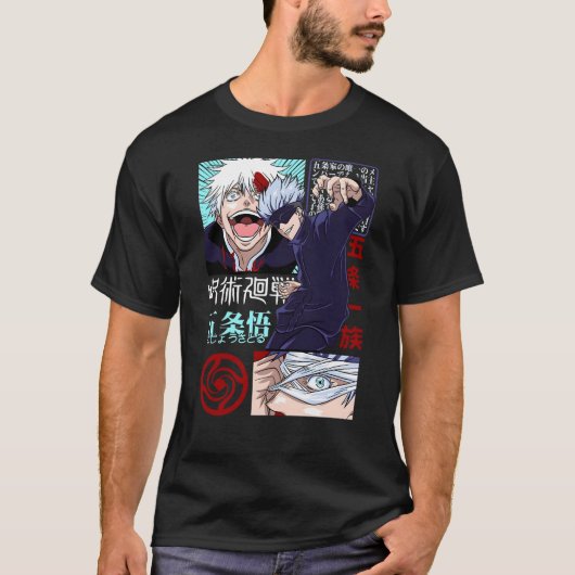 Gojo Satoru – De Sterkste Tovenaar T-shirt (Voorkant)