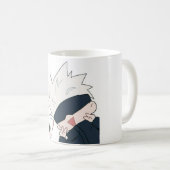 "Gojo Satoru met Schattige kat Mok" Koffiemok (Voorkant rechts)