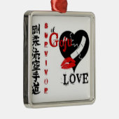 Goju Love Metalen Ornament (Rechts)